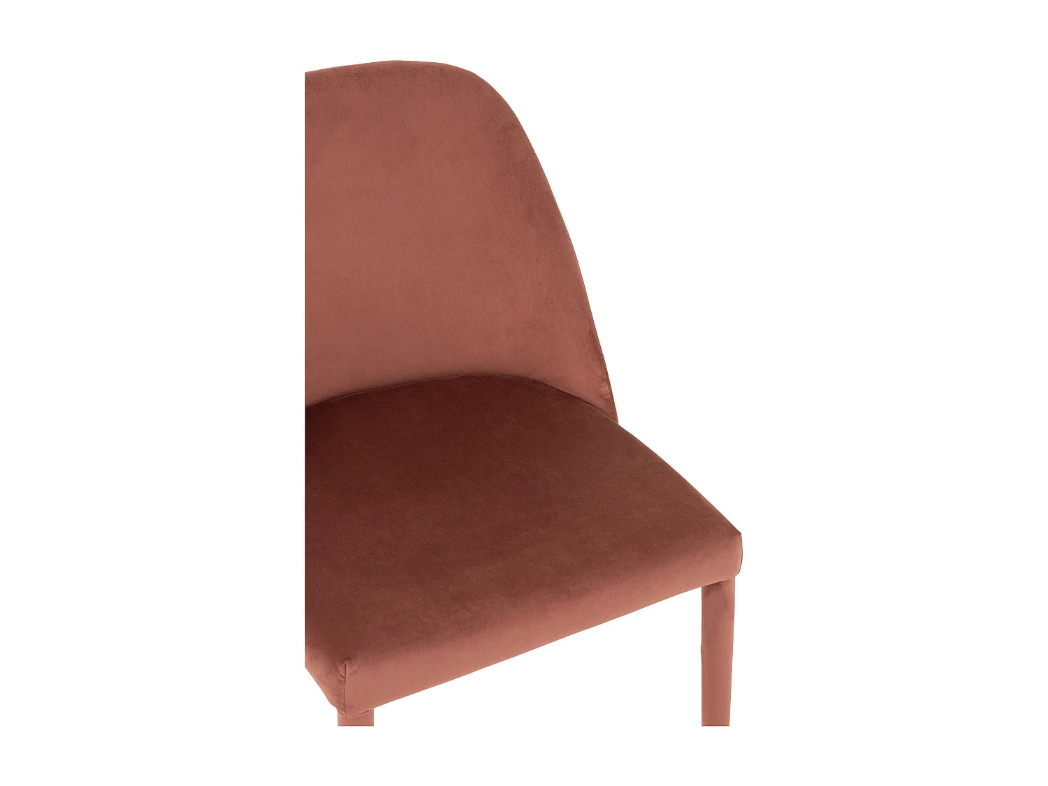 Cassie antiek roze metalen stoel L 58 cm