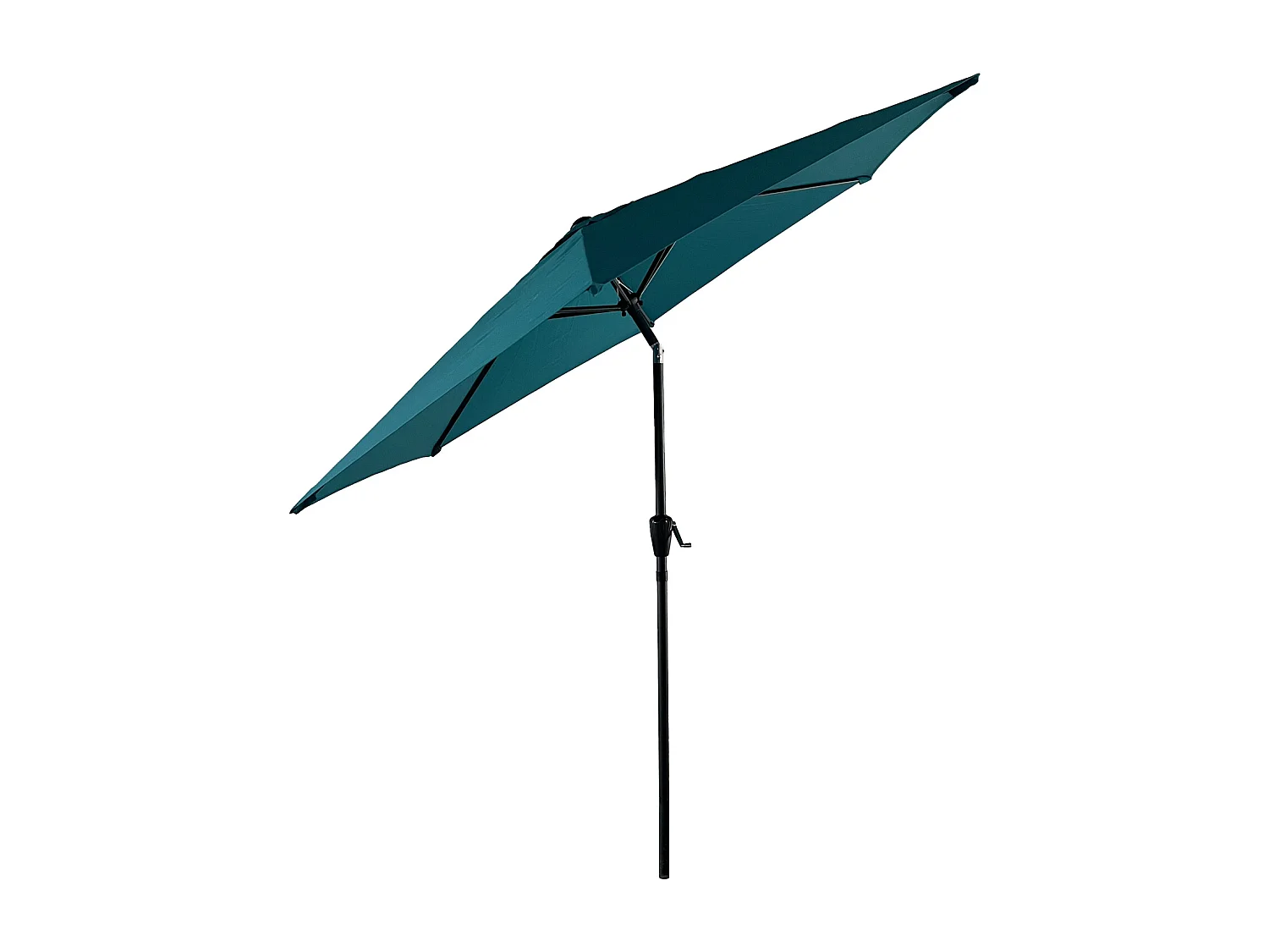 Parasol droit HAPUNA rond 2,70m de diamètre bleu - HAPPY GARDEN