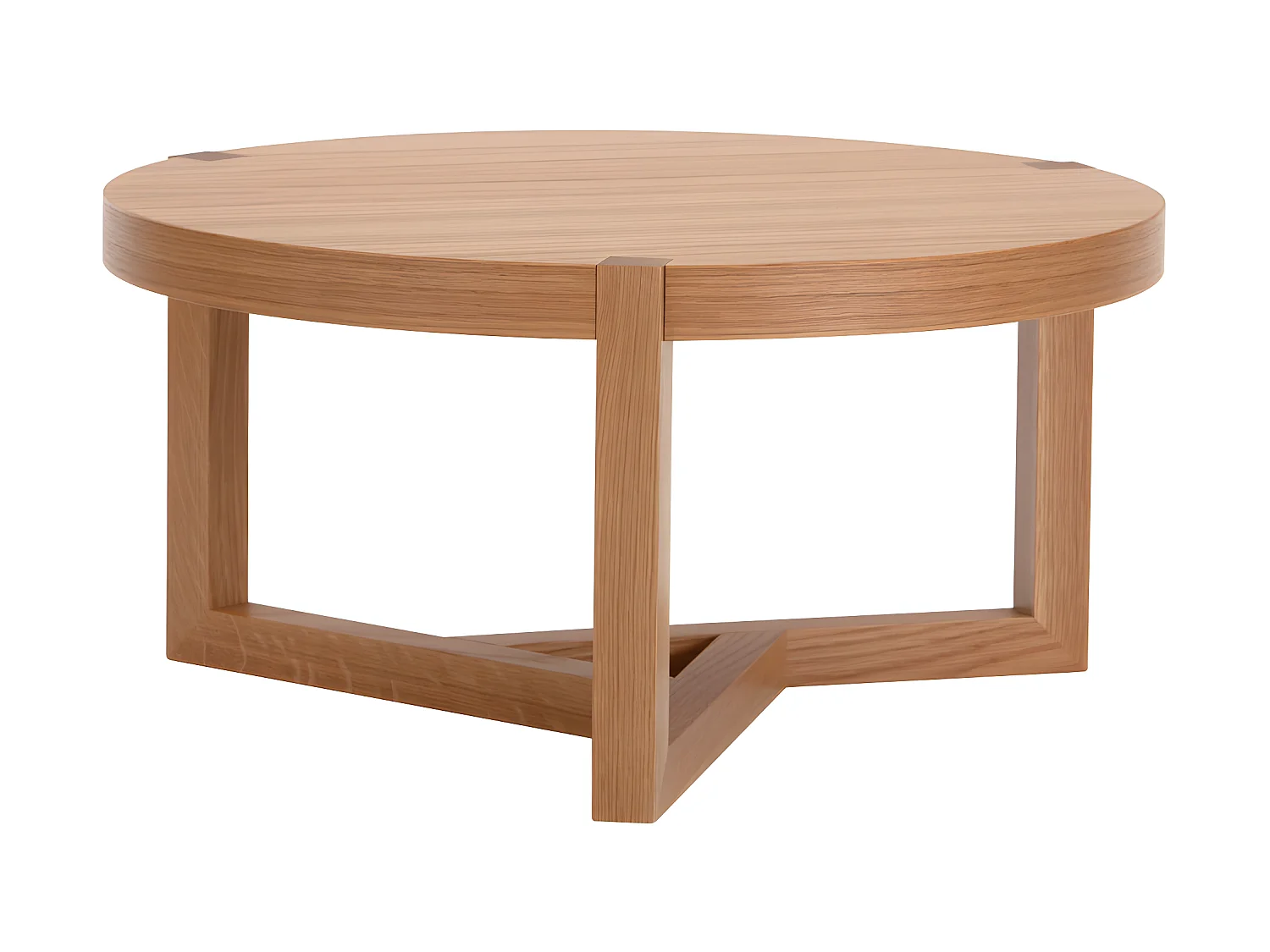 Table Basse Design "Brentwood" 82cm Chêne