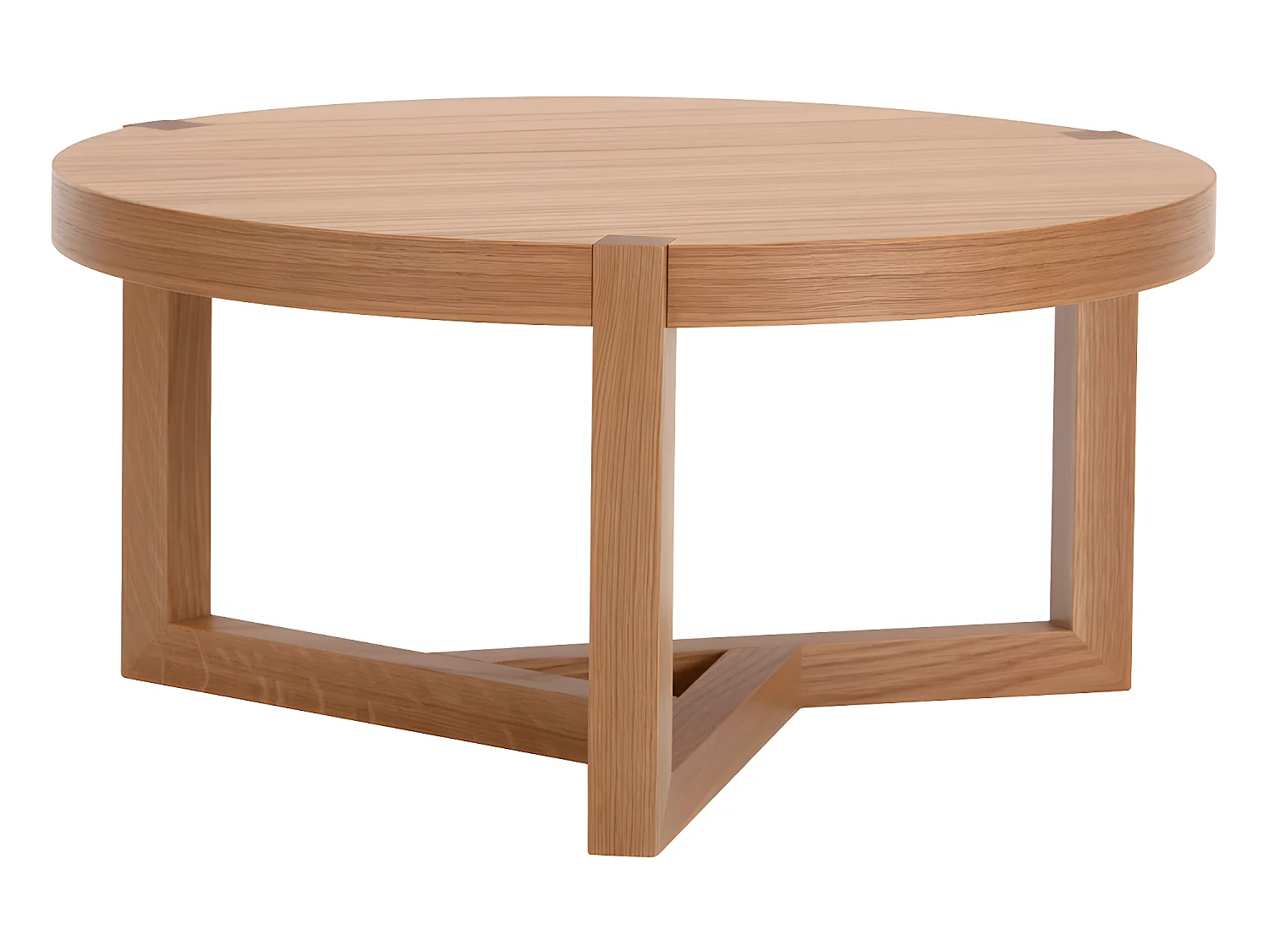Table Basse Design "Brentwood" 82cm Chêne