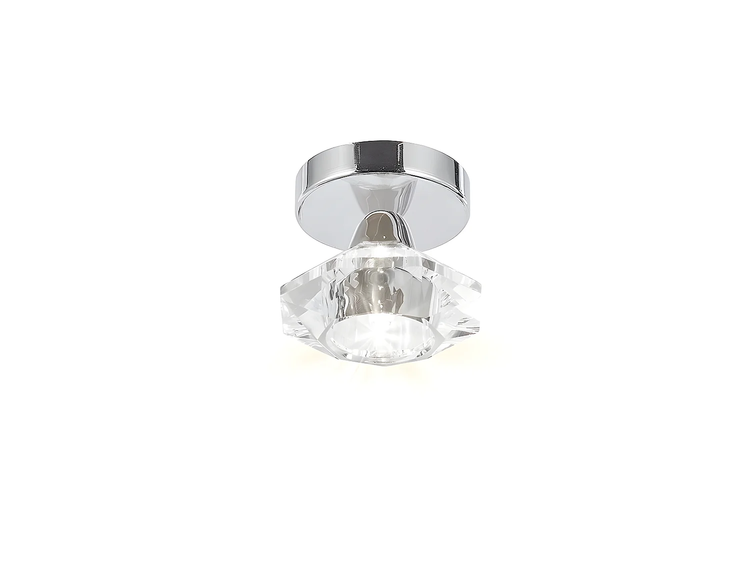 Spot pour mur ou plafond CHIC chrome-verre