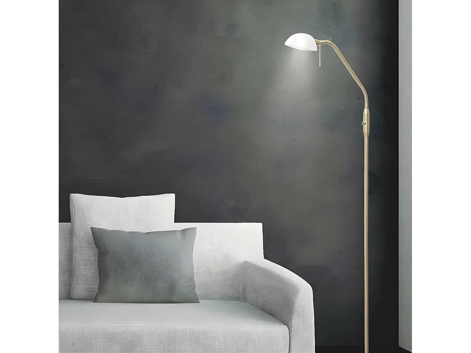 Lampe de salon en cuir satiné modèle MODOS de ALEMAR