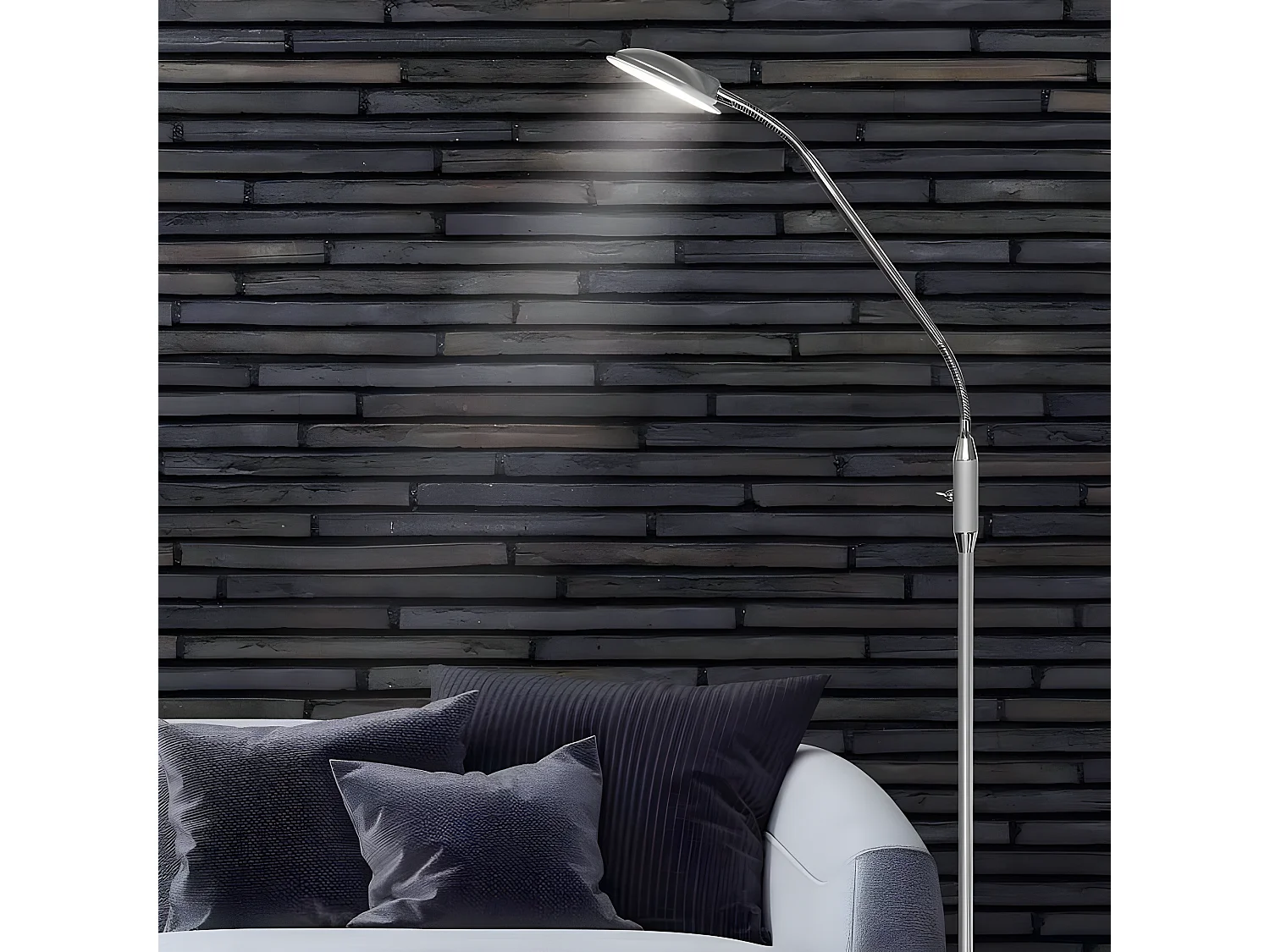 Lampe debout avec LED intégré ALEMAR