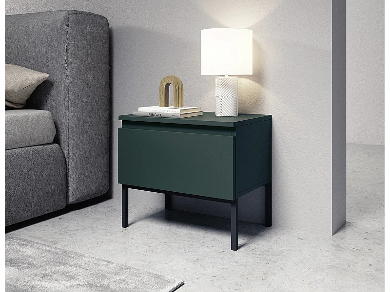 Table de chevet - Vert foncé - Bemmi