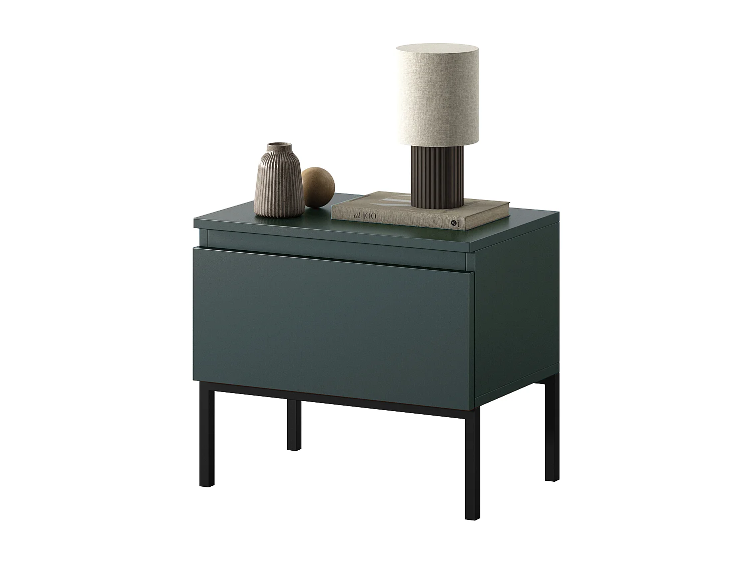 Table de chevet - Vert foncé - Bemmi