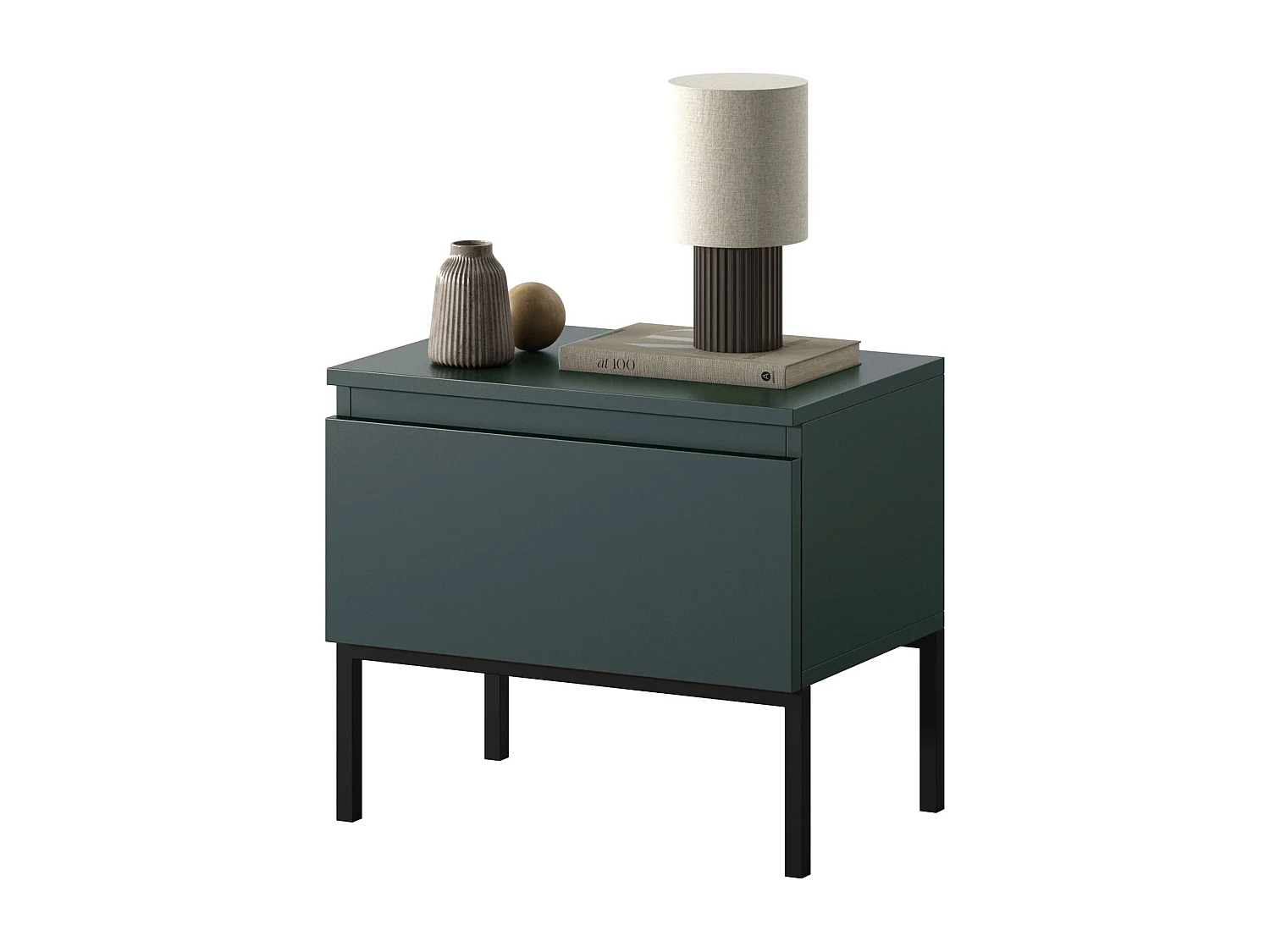 Table de chevet - Vert foncé - Bemmi