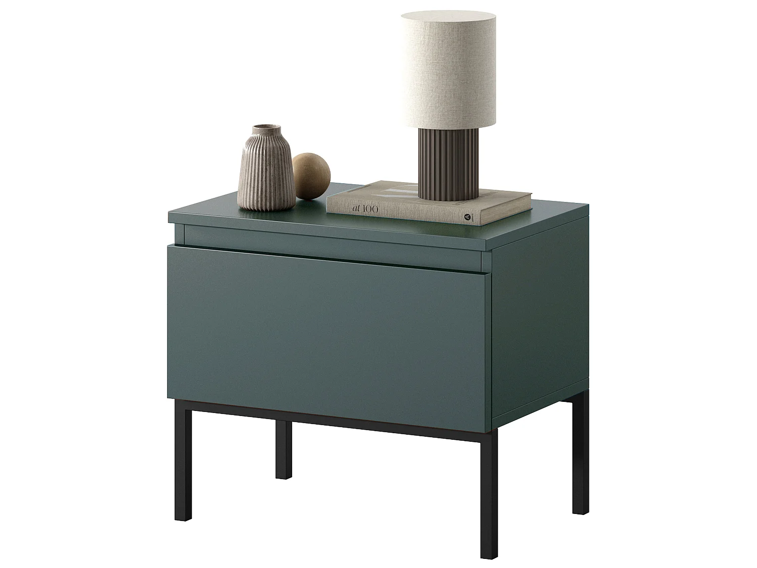 Table de chevet - Vert foncé - Bemmi