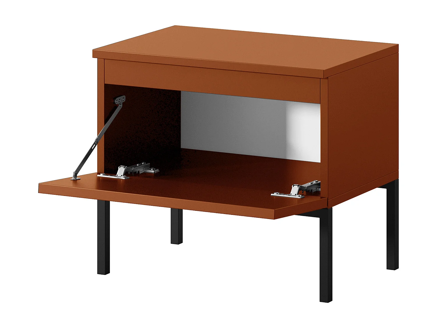 Selsey BEMMI - mesita de noche - color ladrillo