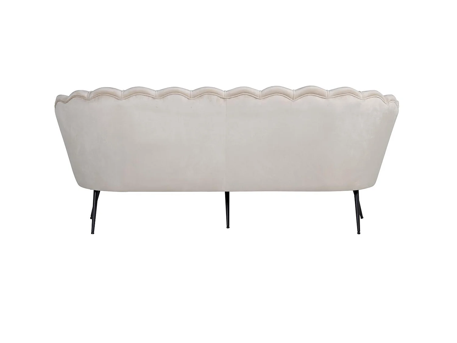 Nice canapé 3 personnes en velours, beige.