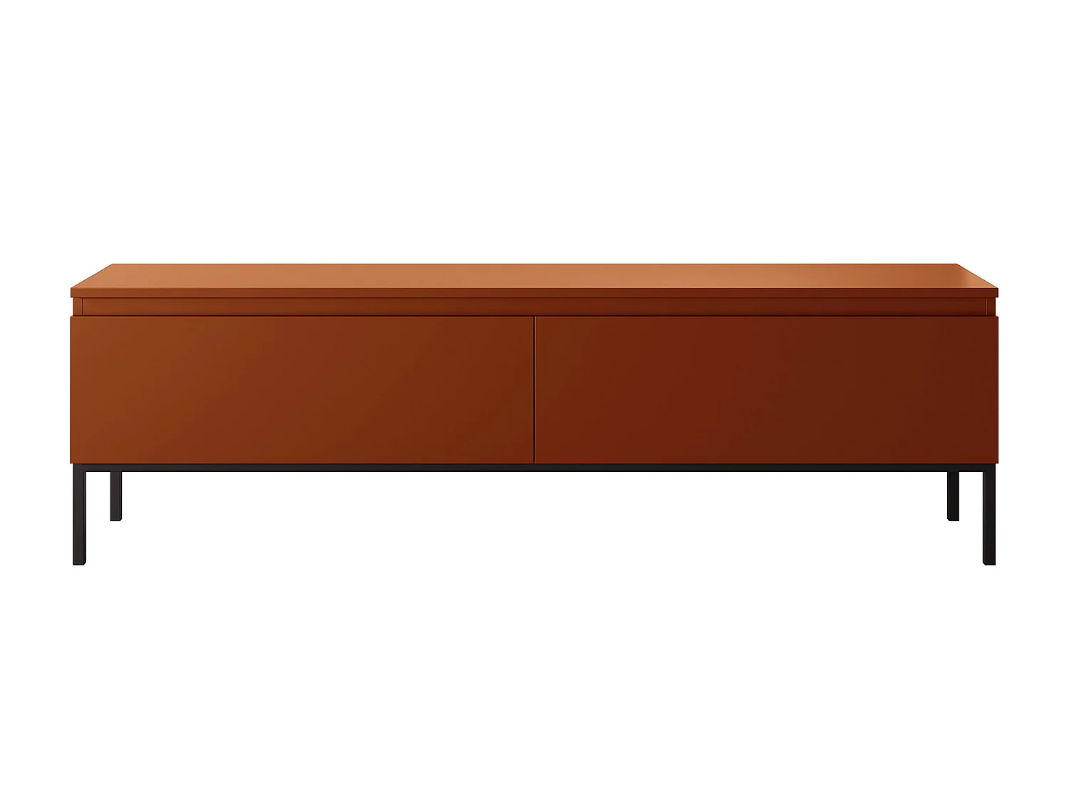 Meuble TV - 150 cm - Rouge brique - Bemmi