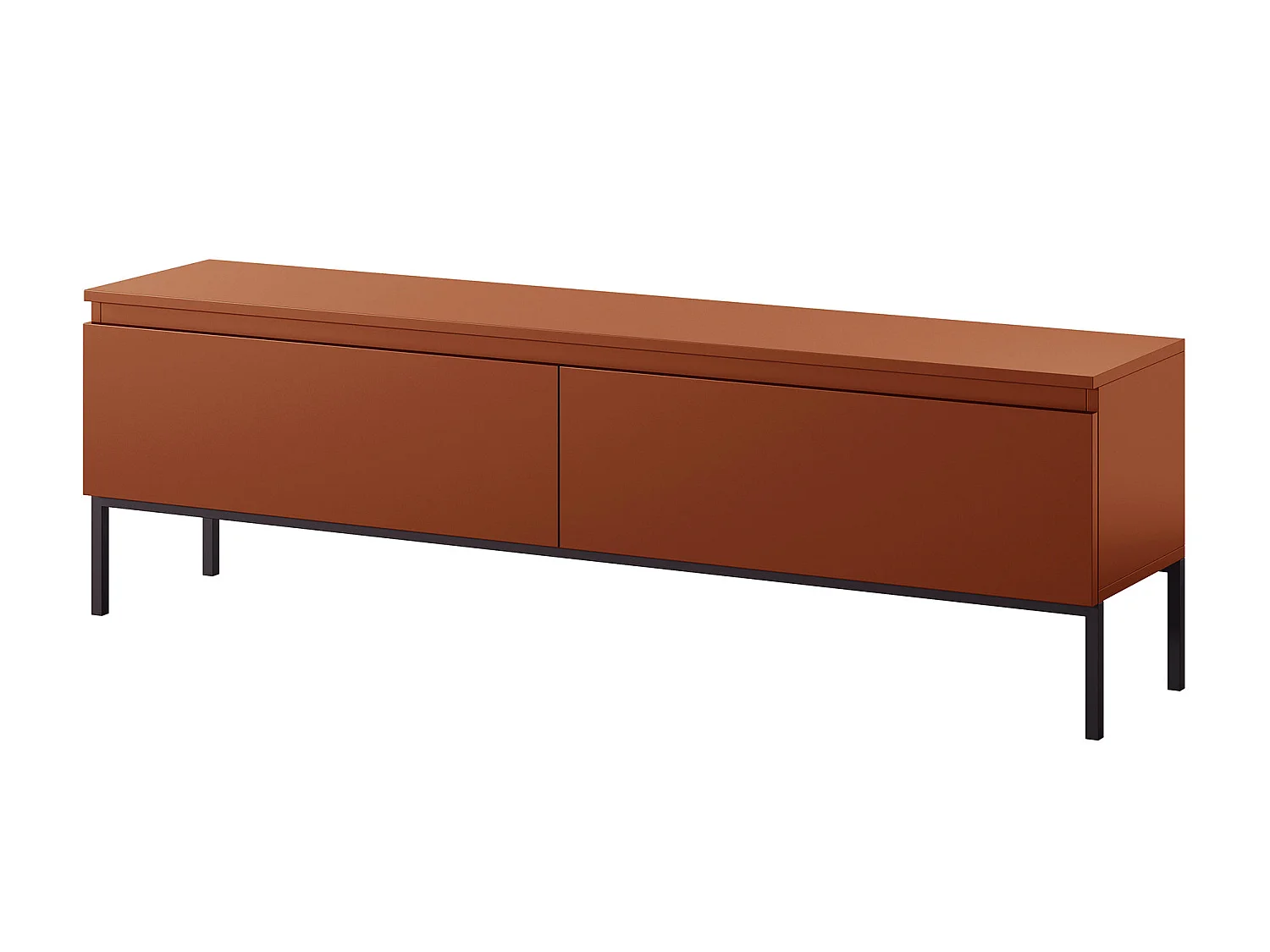 Meuble TV - 150 cm - Rouge brique - Bemmi