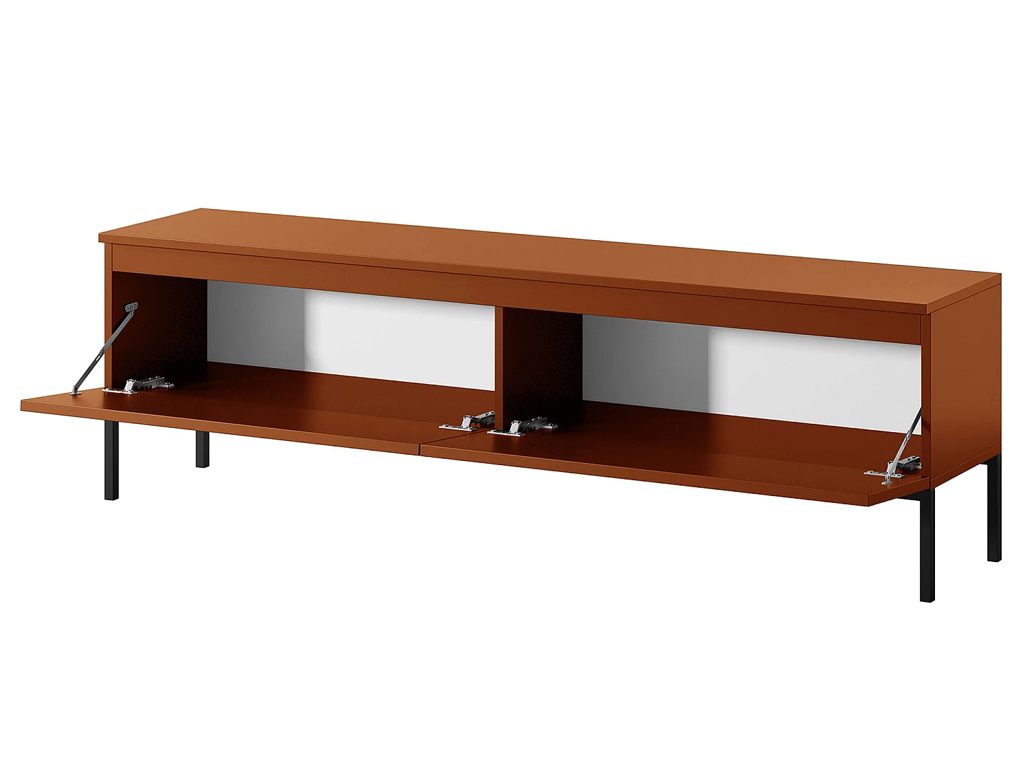 Meuble TV - 150 cm - Rouge brique - Bemmi