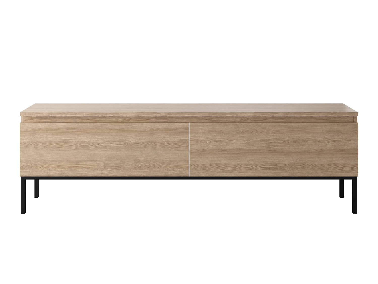 TV-Lowboard 150 cm, Lindberg Eiche mit Metallbeinen - Bemmi