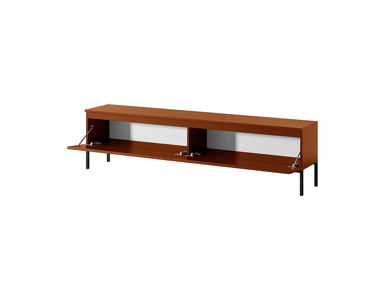 Meuble TV - 175 cm - Rouge brique - Bemmi