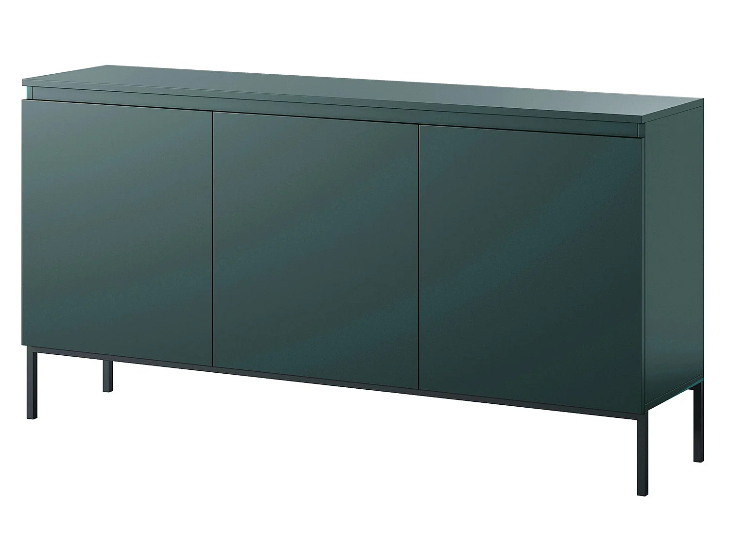Buffet à trois portes 150 cm - Vert foncé - Bemmi