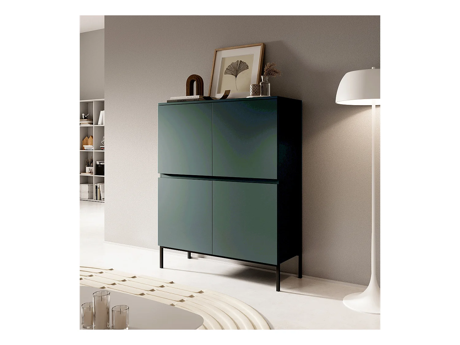 Buffet 100 cm - Vert foncé - Bemmi