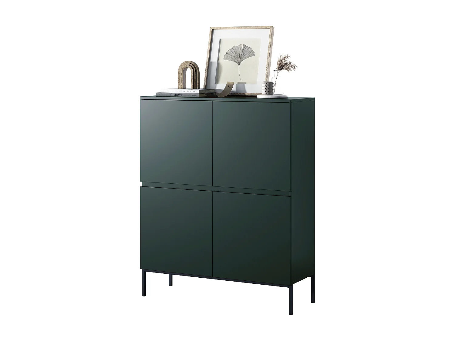 Kommode 100 cm - Dunkelgrün - Bemmi