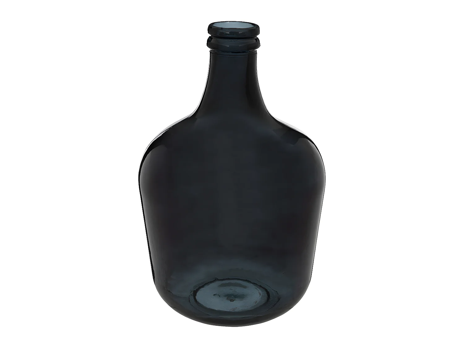 Vase Dame Jeanne en Verre recyclé Noir D 27 x H 42 cm