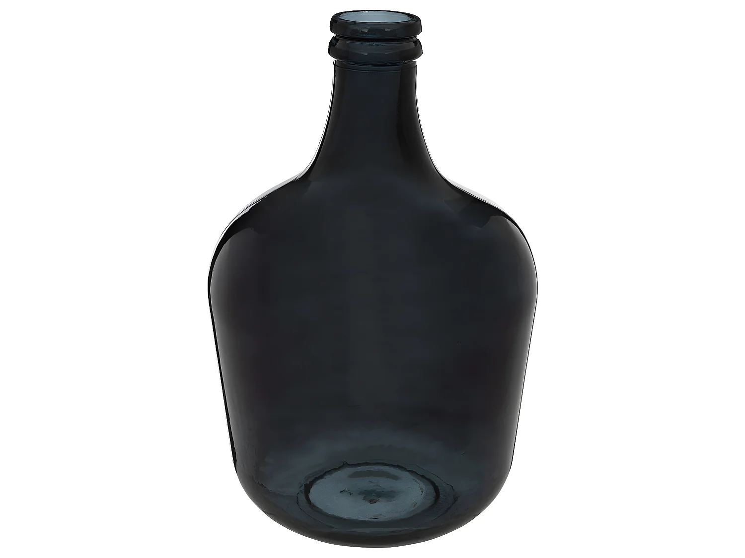 Vase Dame Jeanne en Verre recyclé Noir D 27 x H 42 cm