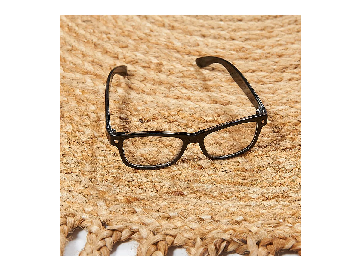 Tapis jute 160x230 ovale fait main beige JUTOVAL