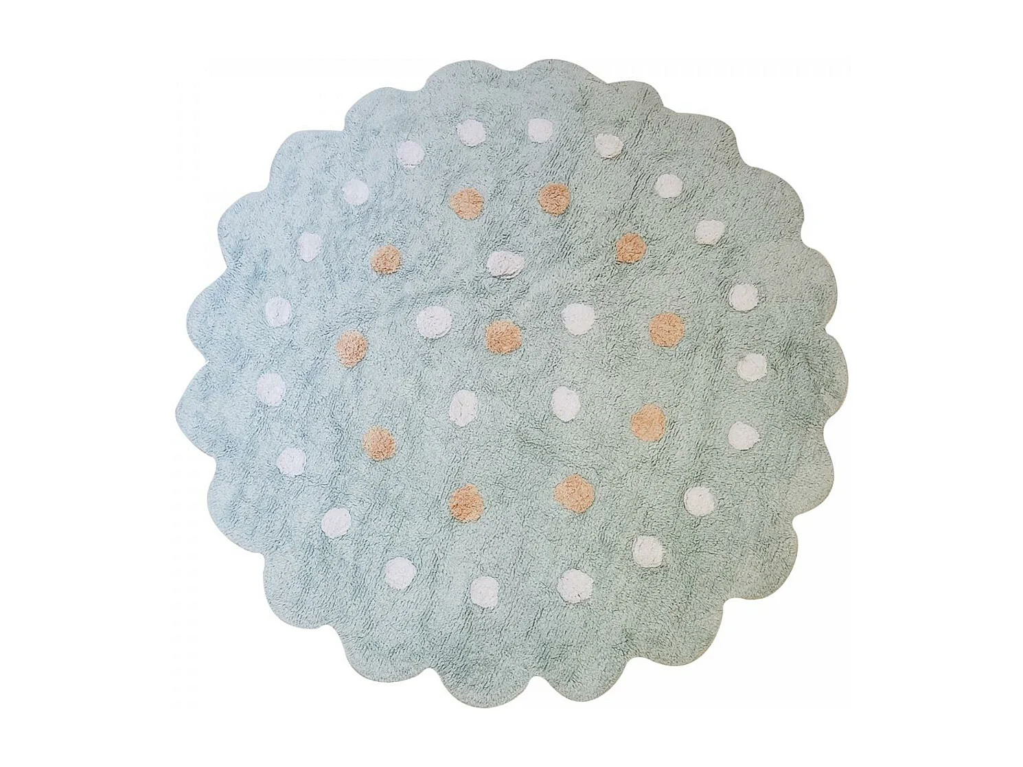 Tapis rond Ø80cm fait main en jute motif uni pour entrée SUNNY L