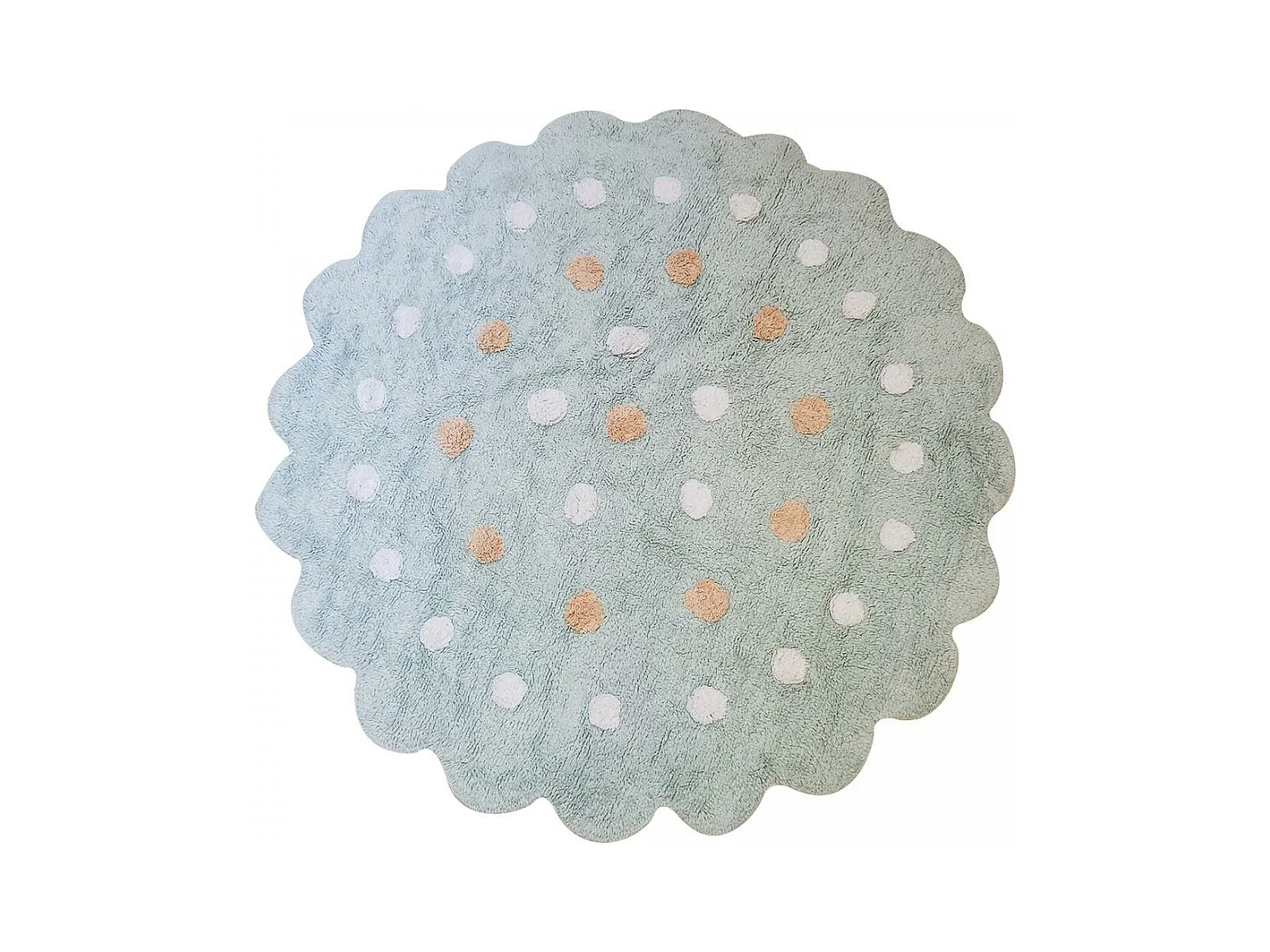 Tapis rond Ø80cm fait main en jute motif uni pour entrée SUNNY L
