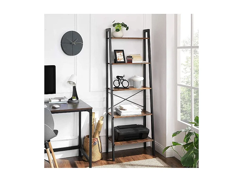 Etagère 5 Niveaux Style Industriel - H172 cm