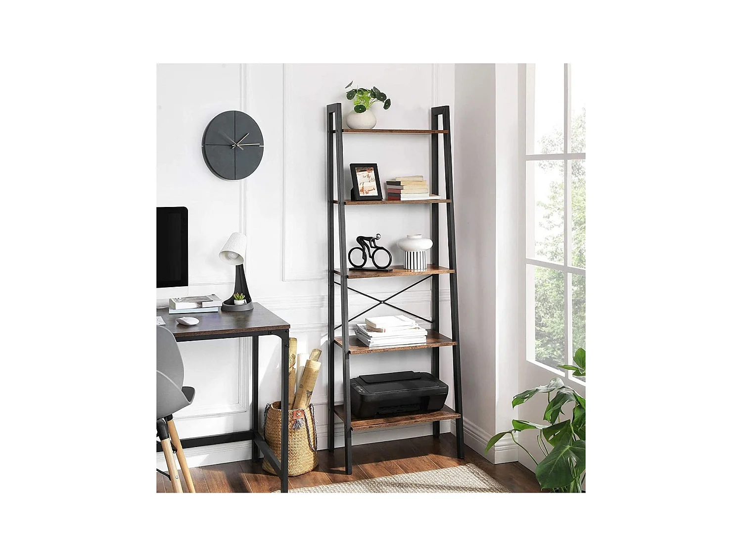 Etagère 5 Niveaux Style Industriel - H172 cm