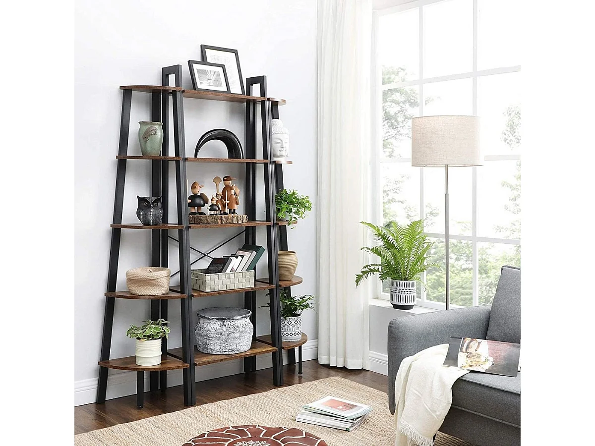 Etagère 5 Niveaux Style Industriel - H172 cm