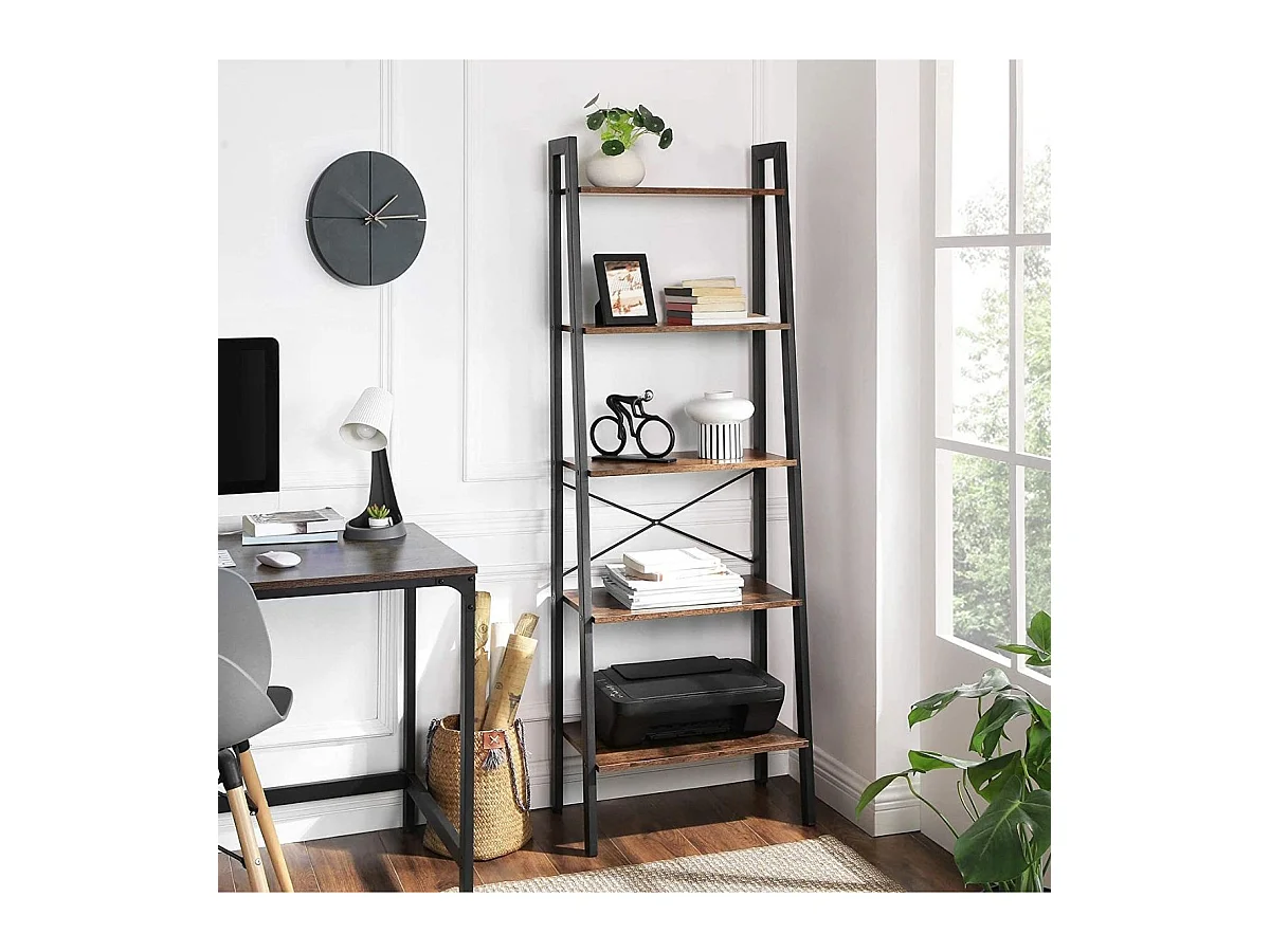Etagère 5 Niveaux Style Industriel - H172 cm