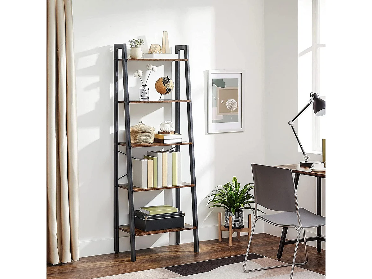 Etagère 5 Niveaux Style Industriel - H172 cm