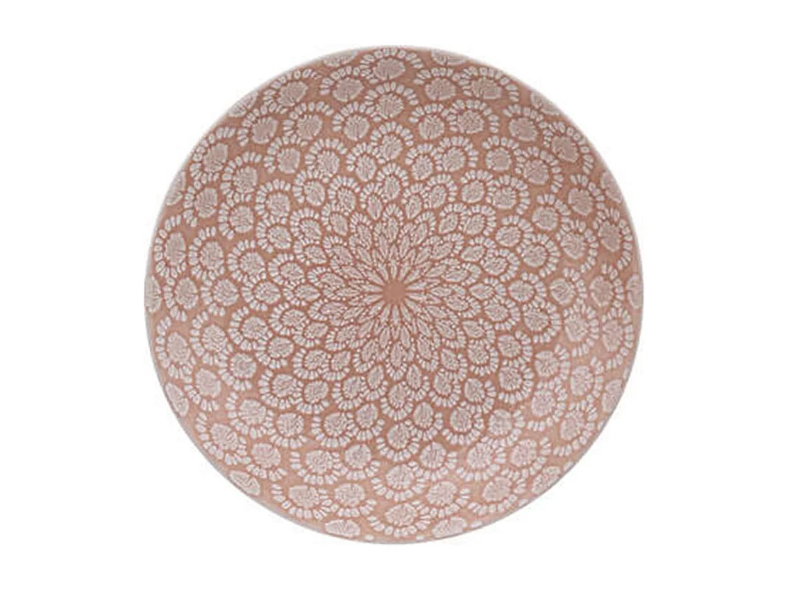 Lot de 6 Assiettes Plates "Carmen" 27cm Rose