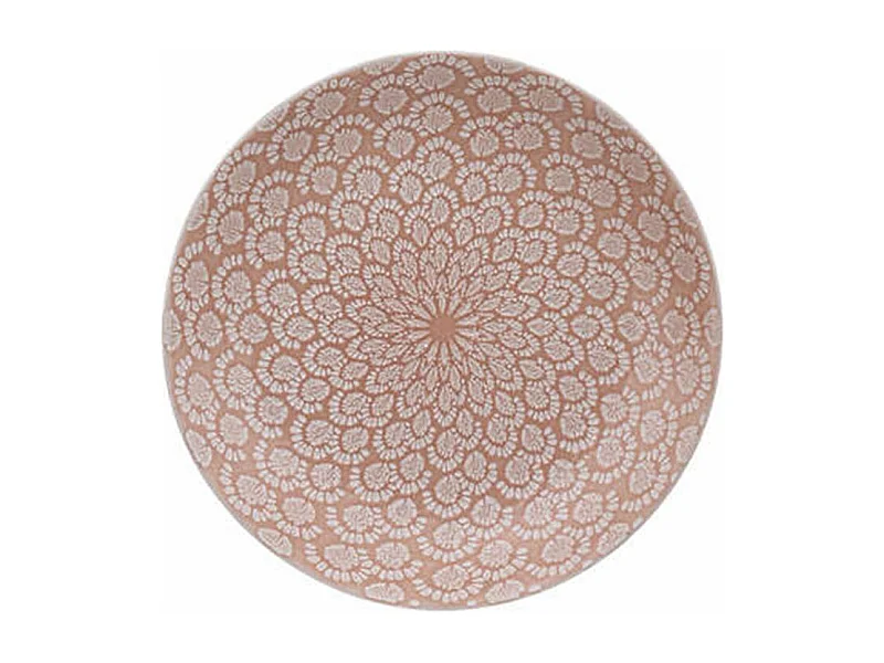 Lot de 6 Assiettes Plates "Carmen" 27cm Rose