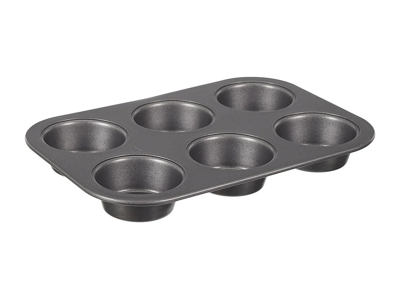 Moule 6 Muffins "Carbon Steel" 27cm Gris