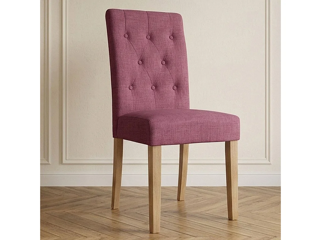 Lot de 2 Chaises Design Tissu "Legacy" 99cm Violet