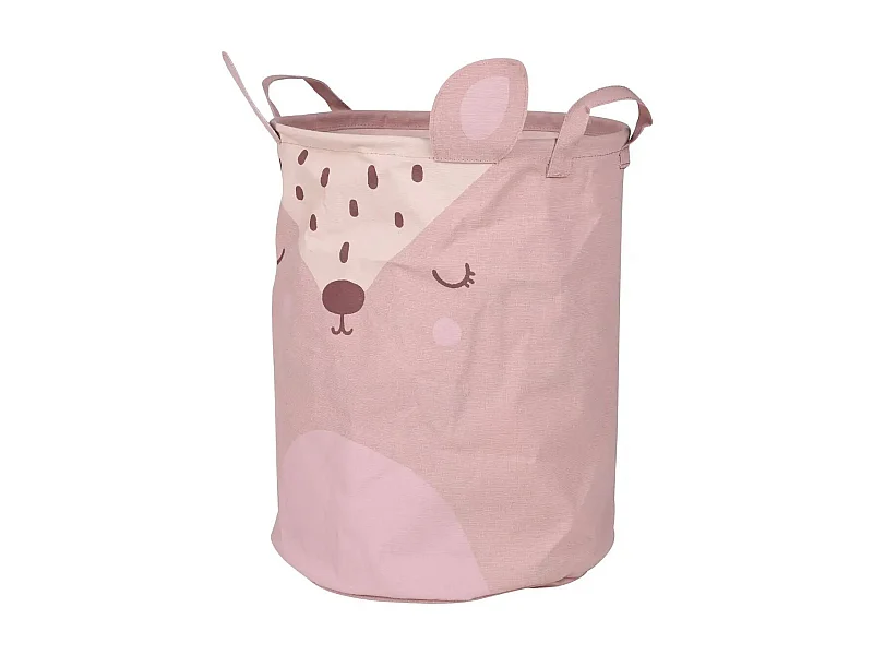 Panier de Rangement Enfant "Biche" 40cm Rose