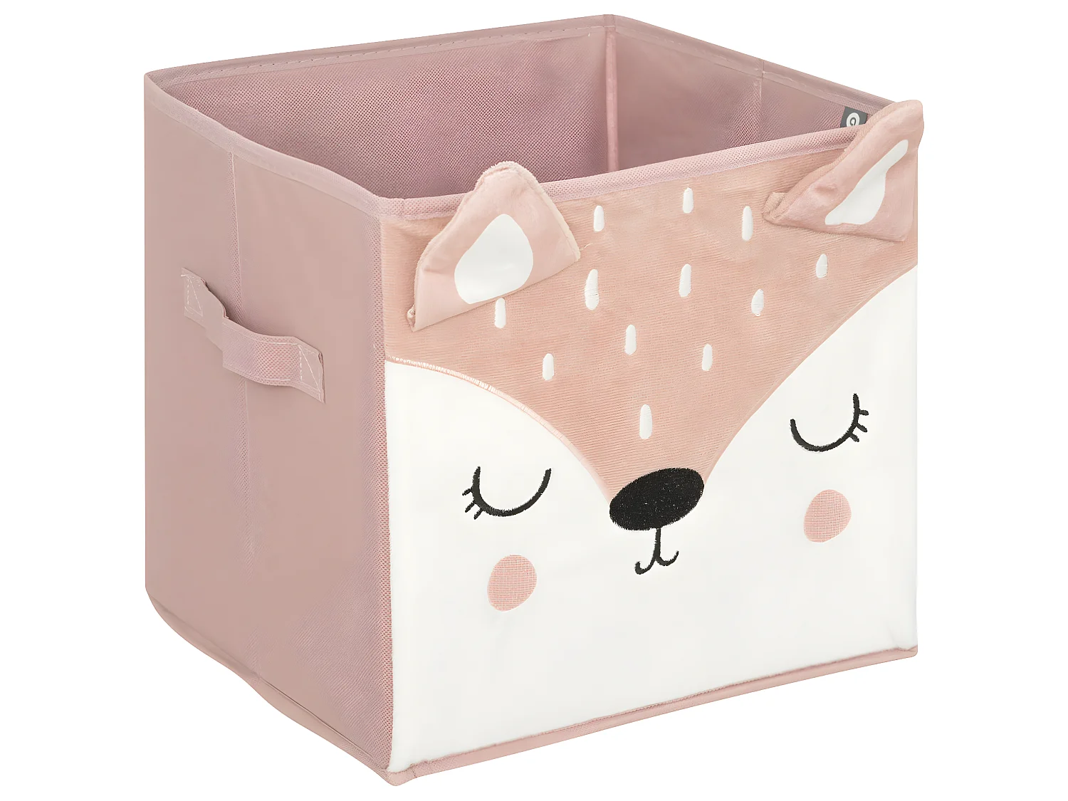 Scatola portaoggetti cartone rosa 29x29 cm