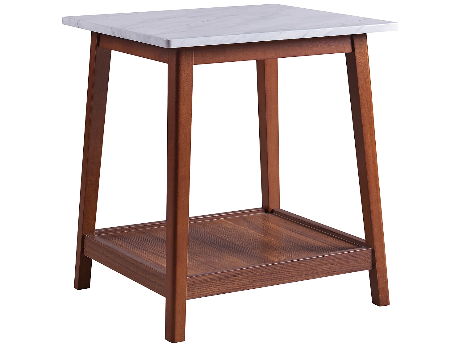 Table d’appoint en bois effet marbre couleur noyer salon entrée chambre