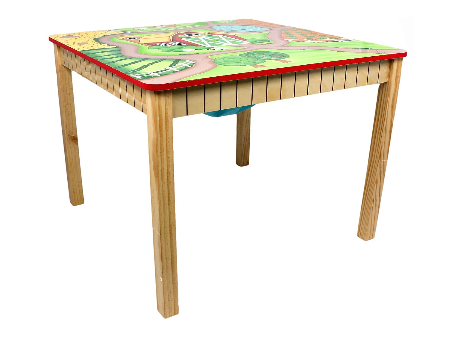 Table en bois enfant sans chaise fille garçon Happy Farm