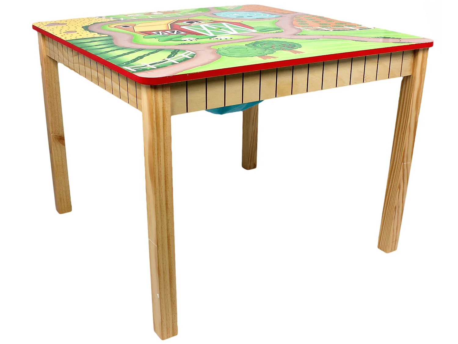 Table en bois enfant sans chaise fille garçon Happy Farm