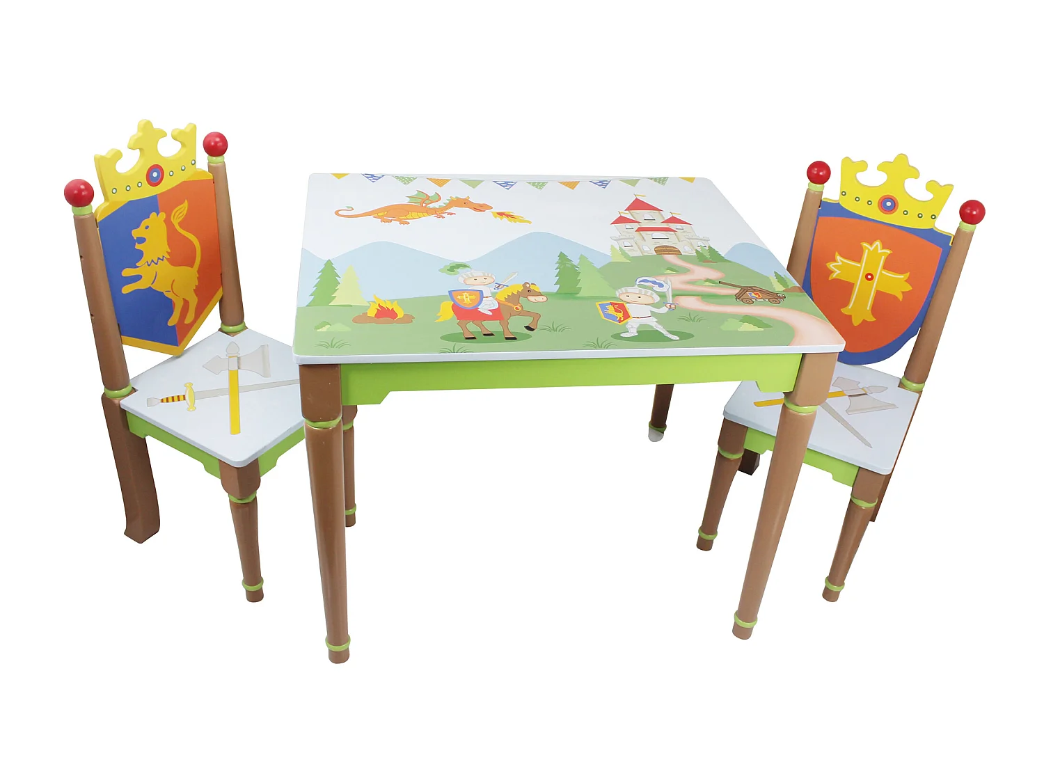 Ensemble table avec 2 chaises pour chambre enfant ou bébé garçon
