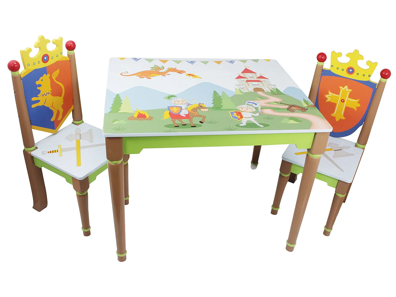 Ensemble table avec 2 chaises pour chambre enfant ou bébé garçon