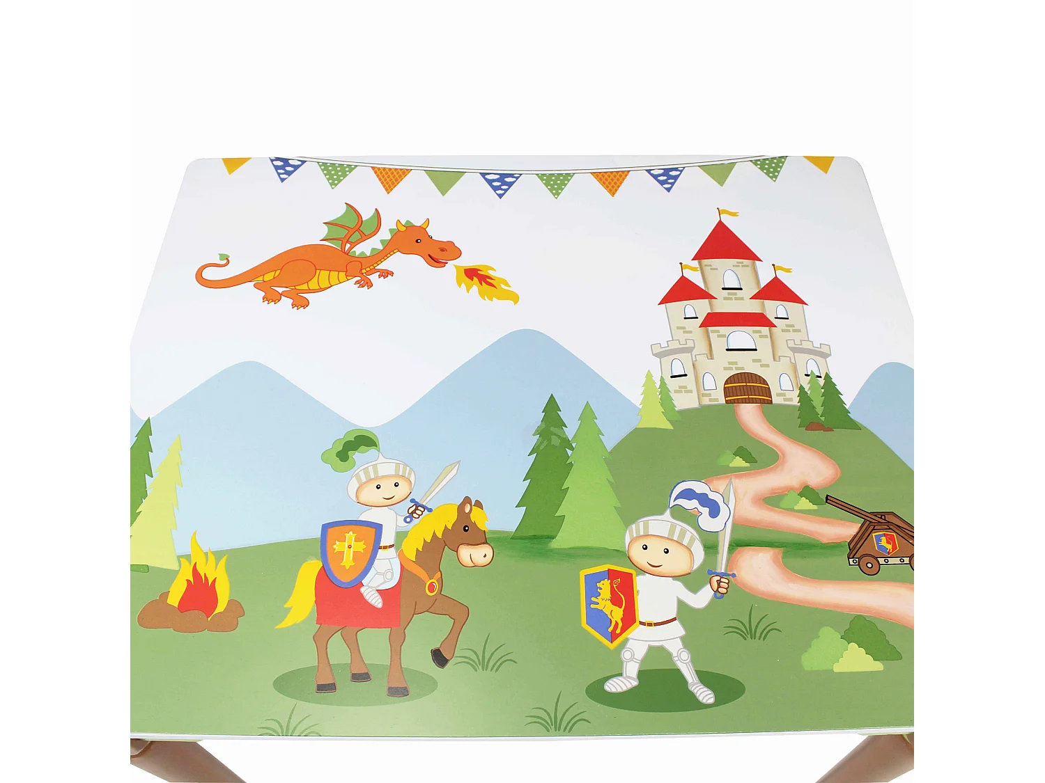 Ensemble table avec 2 chaises pour chambre enfant ou bébé garçon