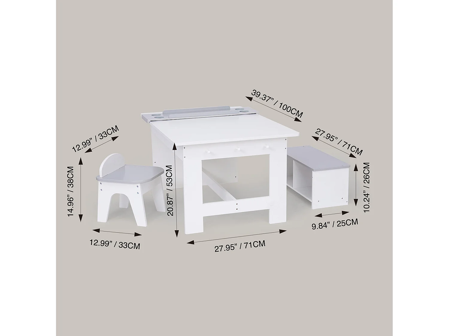 Fantasy Fields - Little Artist Monet Play Art Table Kids Furniture