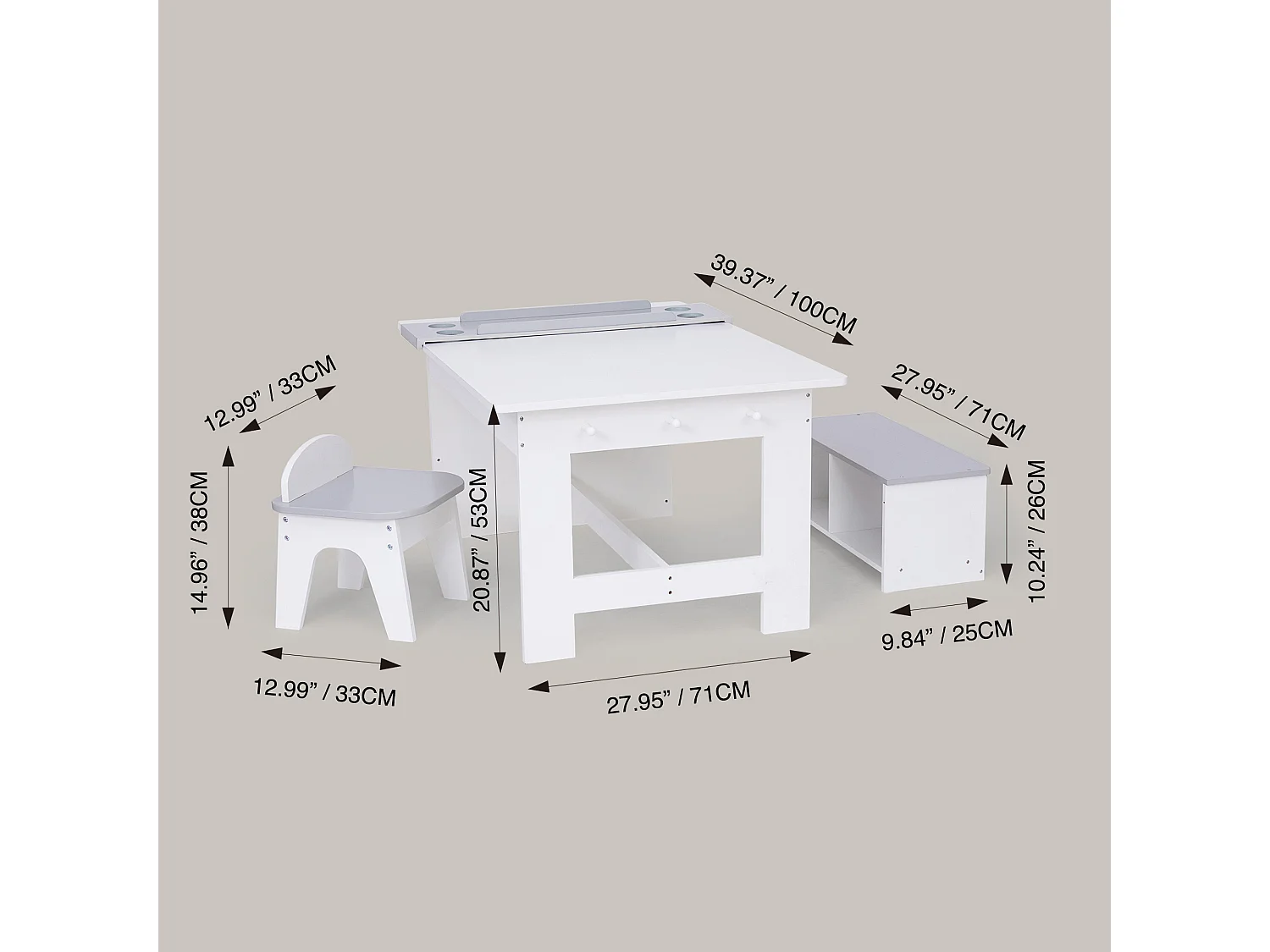 Fantasy Fields - Little Artist Monet Play Art Table Kids Furniture
