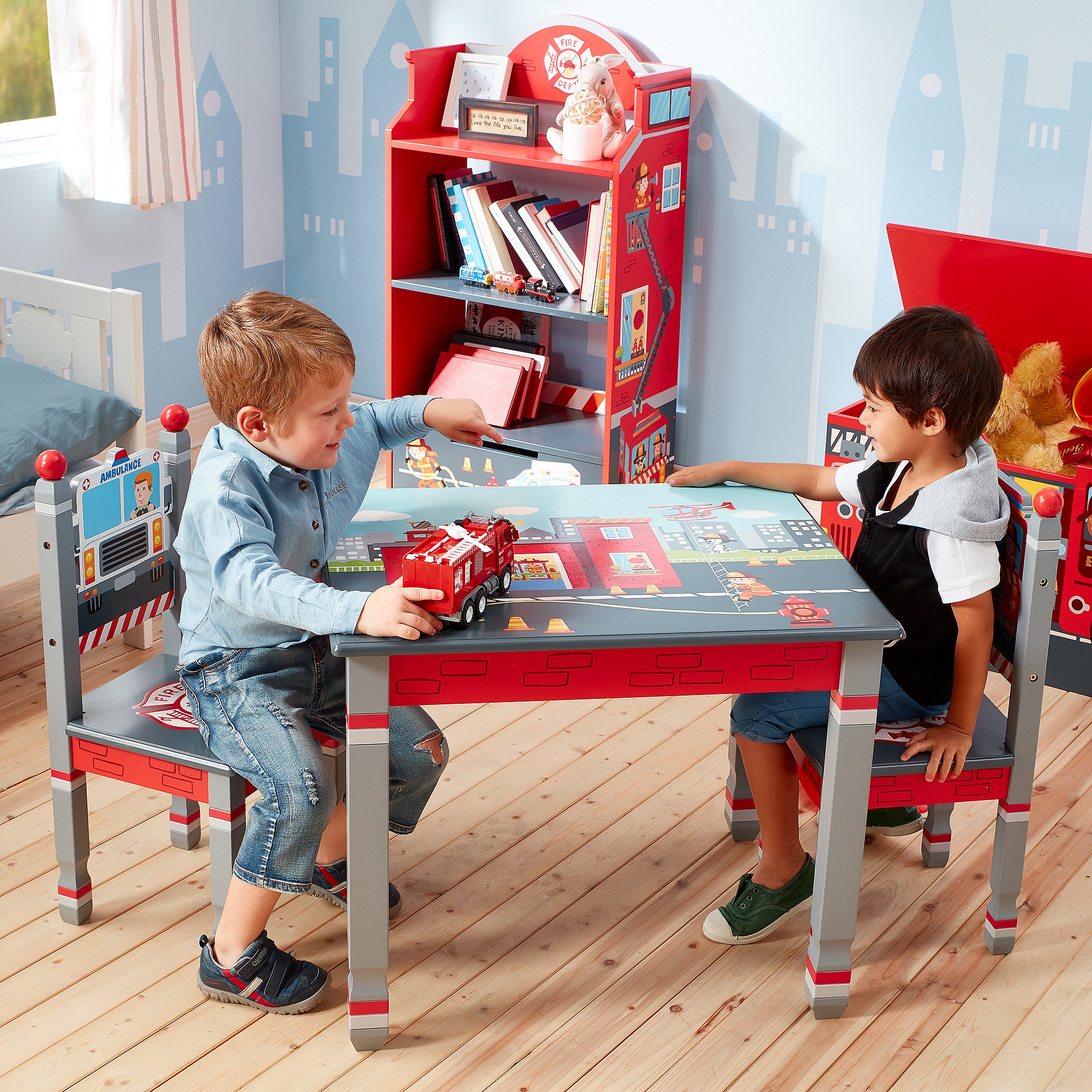 Ensemble Table Et 2 Chaises Enfants Woody - Plateau Et Assises En
