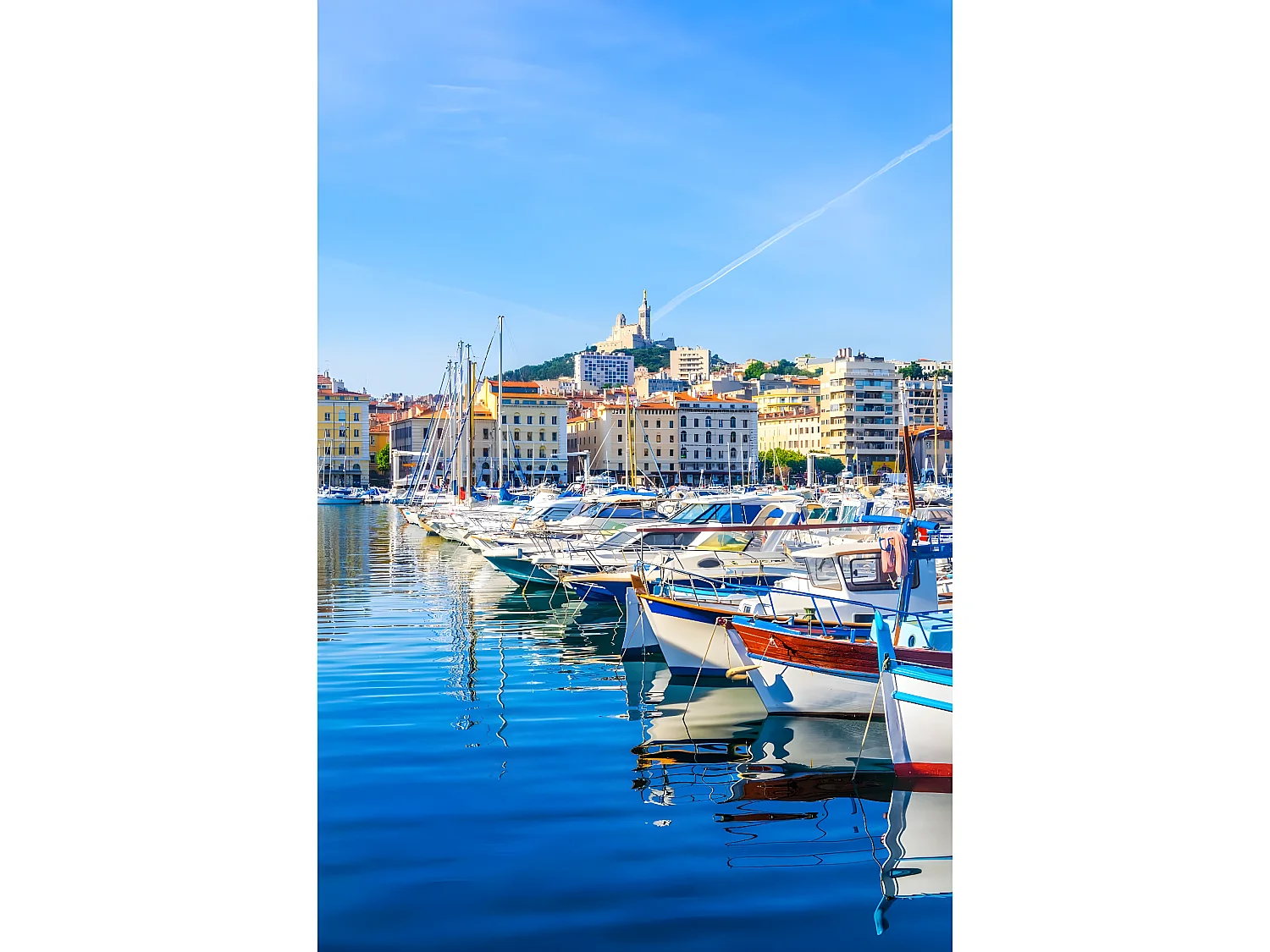 Tableau sur toile vieux port de Marseille 30x45 cm