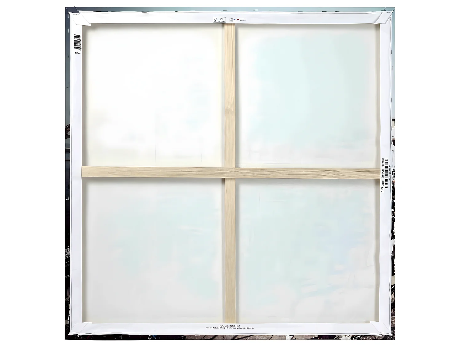 Tableau sur toile maisons bassins 90x90 cm