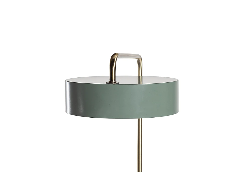 Lampa stojąca w stylu vintage OTILIE- Metal - 23 x 16 x 40 cm - Zieleń i złoto