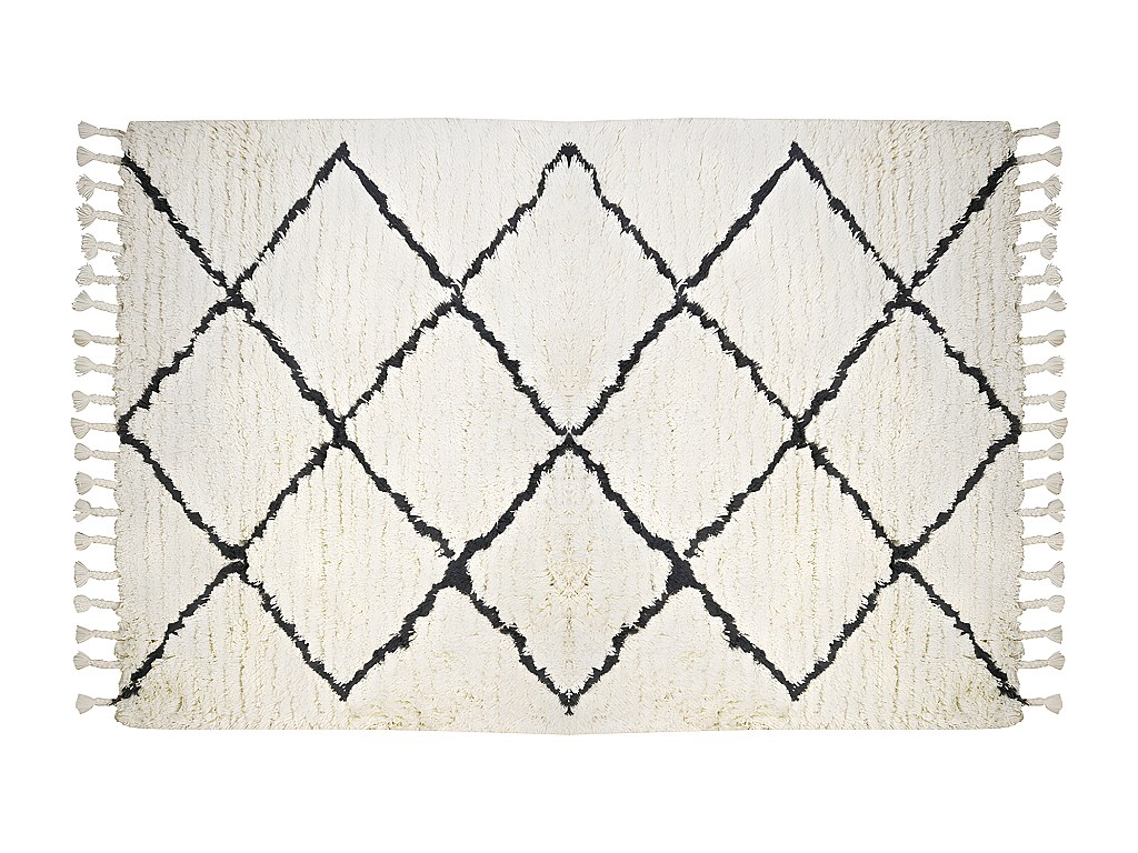 Tapijt berber MARCUS wol 120x170 Beige&zwart online